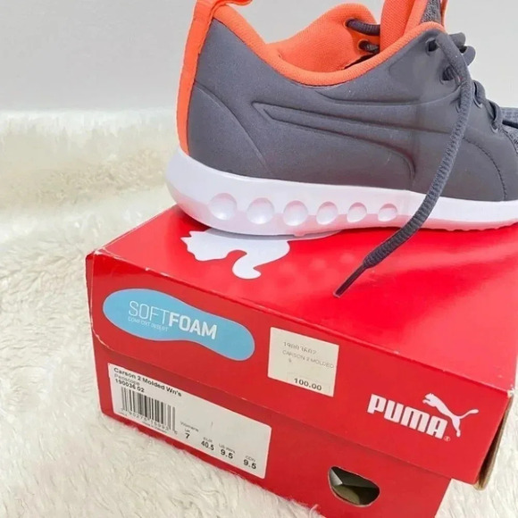 Puma - BNIB Women’s Grey Carson 2 Molded Sneakers in Periscope - Picture 4 of 5